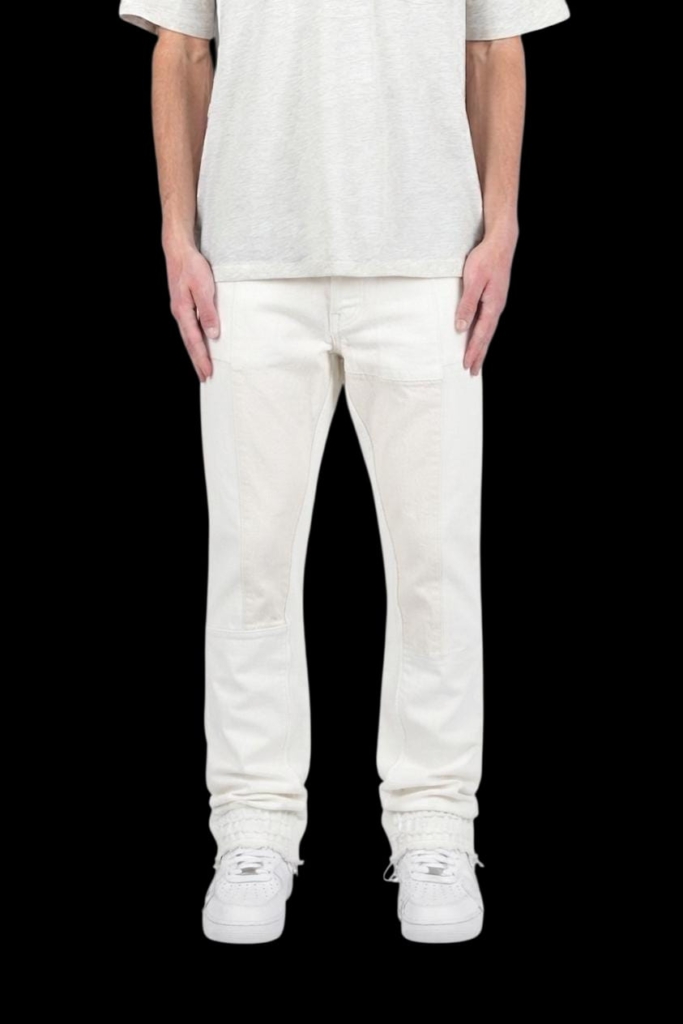 JEANS STREETLUXURY - WHITE MILAN ON DENIM LIMITED EDITION