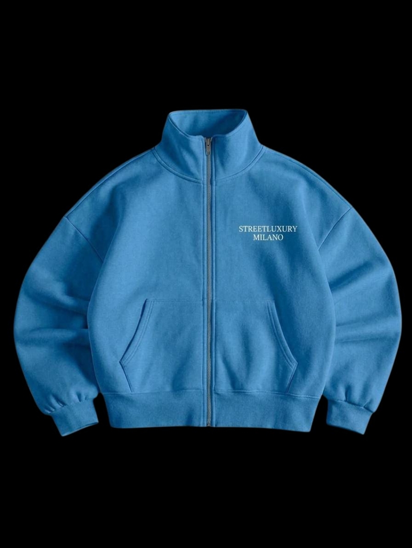 HOODIE  STREETLUXURY - SKY MILAN PURE COTTON LIMITED EDITION