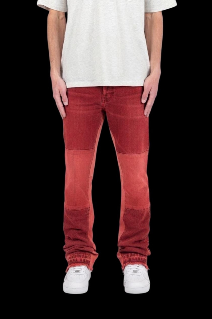 JEANS STREETLUXURY - RED MILAN ON DENIM LIMITED EDITION