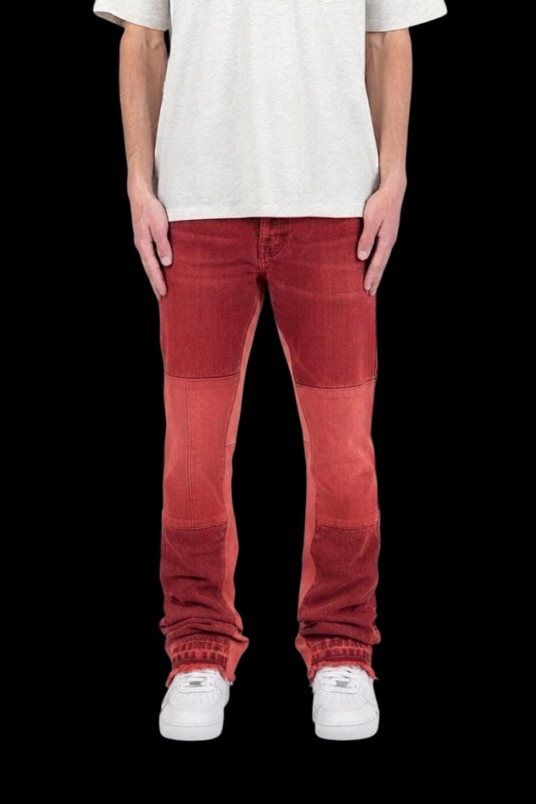 JEANS STREETLUXURY - RED MILAN ON DENIM LIMITED EDITION