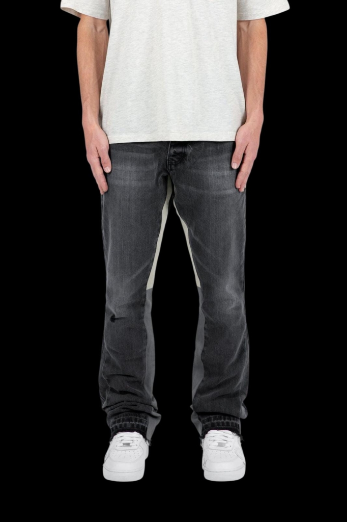 JEANS STREETLUXURY - BLACK MILAN ON DENIM LIMITED EDITION