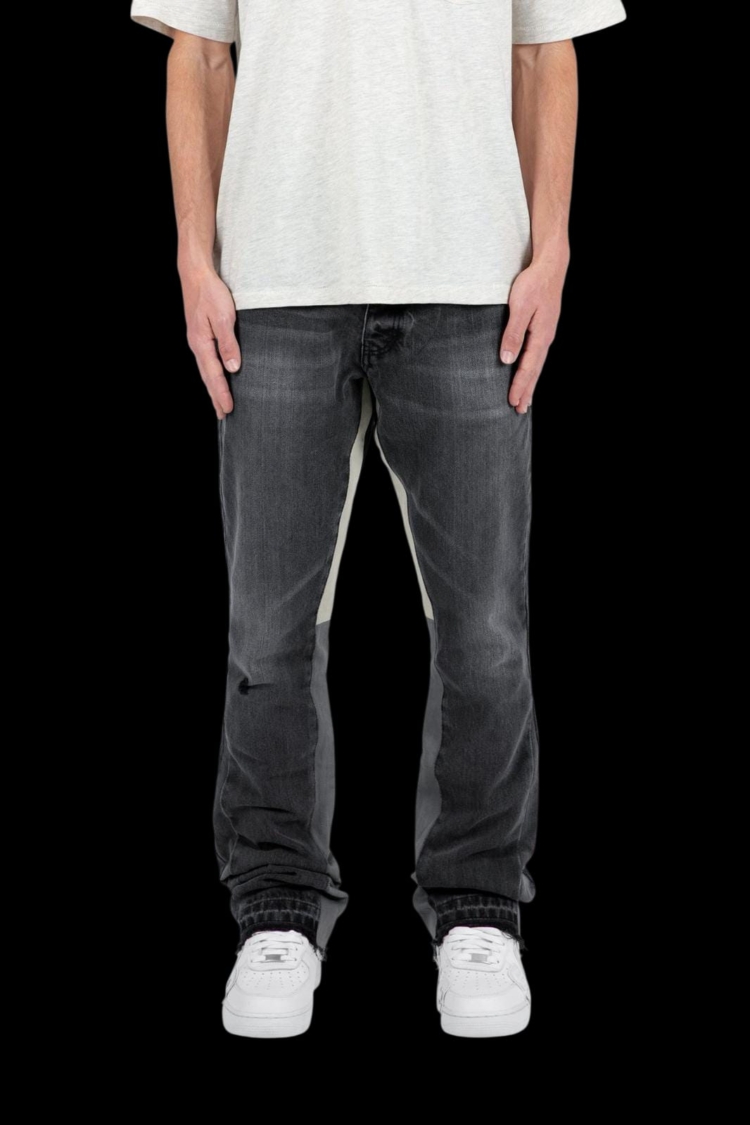 JEANS STREETLUXURY - BLACK MILAN ON DENIM LIMITED EDITION
