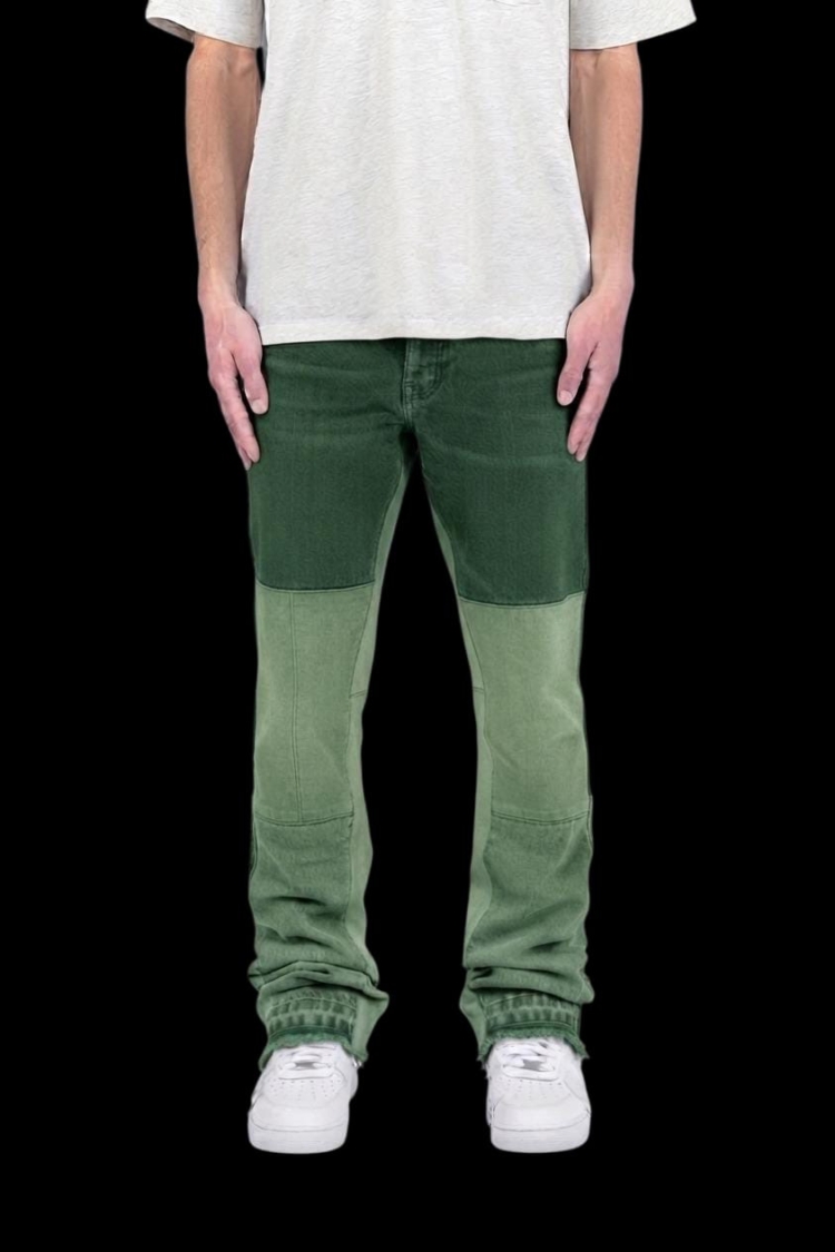 JEANS STREETLUXURY - GREEN MILAN ON DENIM LIMITED EDITION